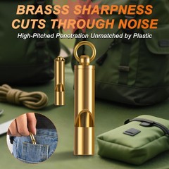 Upeckaroo Brass Emergency Whistles 2 Pack – Whistle Survival