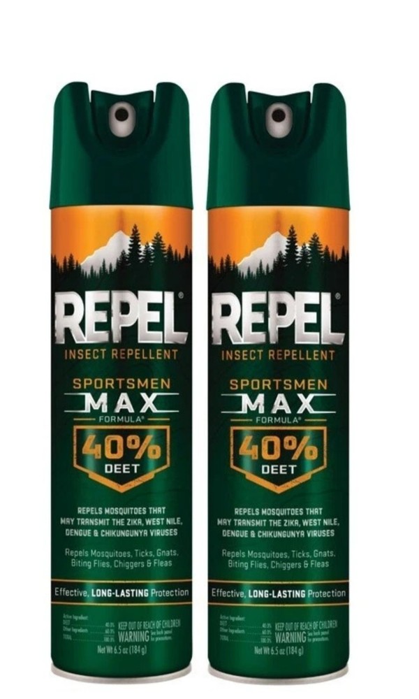 2 ~ Repel Insect Liquid Repellent Sportsmen Max Effective Formula 40% DEET 6.5oz