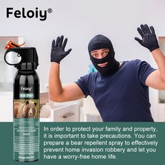 Feloiy ULTRA HOT BEAR Deterrent Repellent Spray 11oz w/ Holster ALL SPECIES US