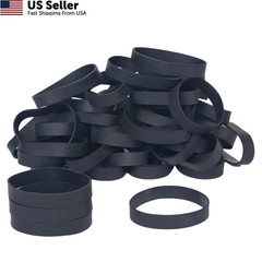 Foshine Tactical Rubber Bands Size #84,Elastic Band Black 50Pcs Heavy