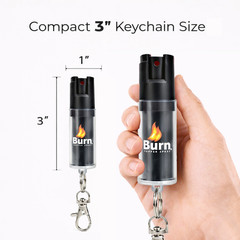 4 Burn Pepper Spray .50oz Self Defense Keychain Security Protection Safety Lock