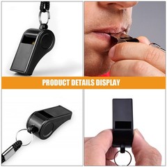10Pcs Lightweight Plastic Emergency Whistles for Kids Multipurpose Survival Use