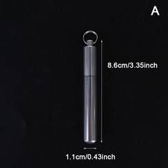Portable Waterproof Pill Case Bottle Keychain Storage Holder Container Box Tools