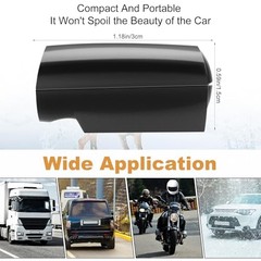 18 Pcs Deer Warning Whistles for Car Warning Horn for Single Hole Black