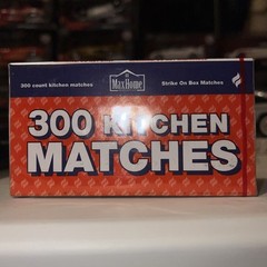 300ct KitchenMatches, Strike On Box.(to Use Home, Kitchen, Candles, Camping)