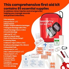 Emergency Survival Kit – First Aid Supplies, EDC Bugout Bag, Tactical Backpack f