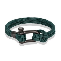 Survival Bracelet for Men Women U Shape Emergency Paracord Rope 316L Buckle