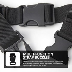 2Pcs Durable Pom Replaceable Backpack Buckles for Outdoor and Daily Use