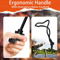 3PCS Magnesium Fire Starter with Striker, High Temp Magnesium Rod, Ferro Rod Fir