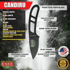 Esee Can-B-Kit-E Survival Knife Sheath W/Clip Plate Survival Kit
