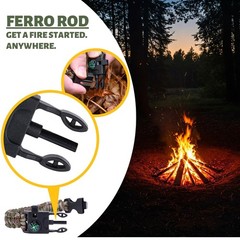 Tactiko Tactical Bracelet & 10′ Paracord | Compass, Mini Saw & Fire Starter