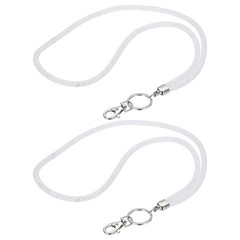 2Pack 15.7″ Rhinestone Lanyard for Keys, White