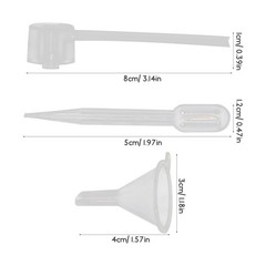 4 Sets Mini Perfume Dispenser Tools Transparent Plastic Liquid Funnels