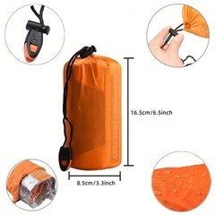2 Person Emergency Shelter Survival Tent Kit Mylar Tube Sleeping bivy Bag Wat…