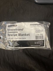 McKesson MooreBrand Rescue Blanket Survival Thermal Mylar 50”x86” 11584 Four PC