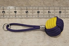1″ Nautical Ball Knot Rubber Ball Decorative Monkey’s Fist 4.75″ KeyFob/Chains