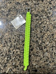 Mil-Tec By Sturm, Survival Paracord Braided Armband, Stainless Steel Shackle, L