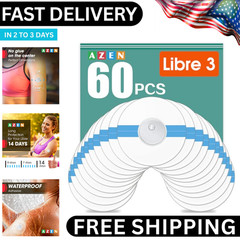 60 Pack Freestyle Sensor Covers for Libre 2/3,Waterproof Sensor Patches,Adhesive