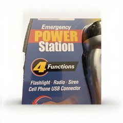 Ready America Emergency Power Station- Crank Power-No Batteries- 4 Functions NEW