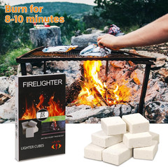 HGD Natural Fire Starters for Outdoor: 32 Cubes Fire Starter Campfire Fireplace