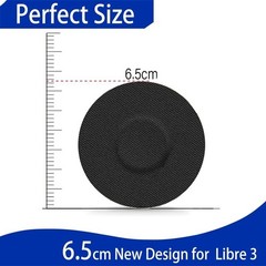 Hypoallergenic & Latex-Free CGM Patches for Libre 3 – 25 Black Adhesive Covers
