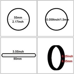 Rubber Bands Black Size About 0.5 lb 110 Pcs Tactical Rubber Bands for Office…