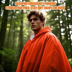4 Pack Emergency Ponchos with Thickened Mylar Blanket Lining, Windproof, Waterpr