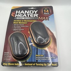 Handy Heater MAX Cordless Rechargeable Electric Hand Warmers 2 Pack Black Copper