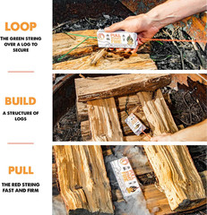 Instant Pull String Firestarter – Lights Wet Wood, No Matches Needed!