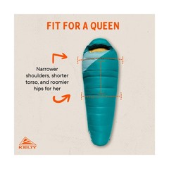 Kelty Cosmic 20 Down Mummy Sleeping Bag for Backpacking, Campers, 550 Fill Po…
