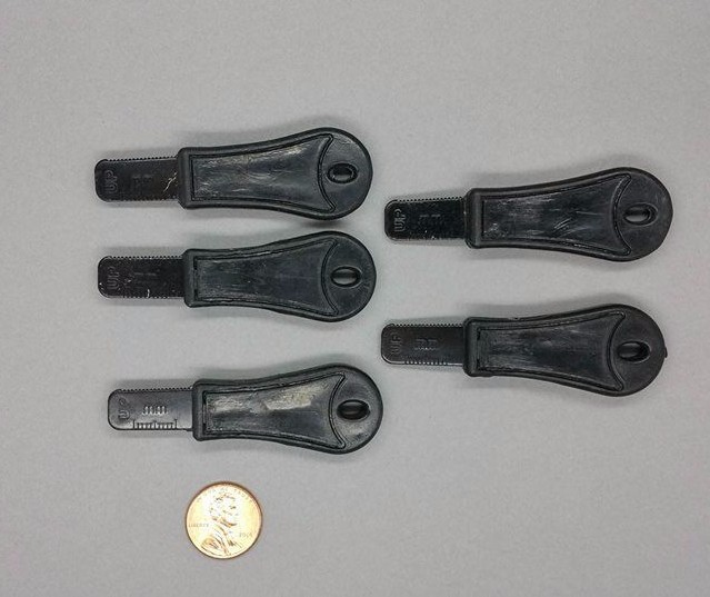 5x Rod Striker Scraper Blades Firesteel Ferro Flint Ferrocerium EDC BOB Black