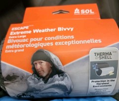 SOL Escape Extreme Bivvy XL with Hood + Firestarter+Glow Tape+Red Visual Panel+