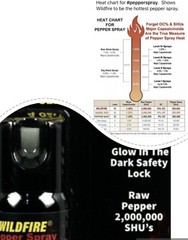 Wildfire Pepper FOGGER Spray Police HOME Mobile Women Self Defense 4 oz GLOW CAP