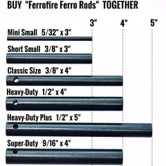 20-Pack Mini Small Ferro Rods 5/32 Inch Thick x3 Inch Long – Ferrocerium Flin…