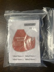 Showtime Emergency Blanket 130×210 Cm – Outdoor- Hiking Blanket Reflect Lot Of 2