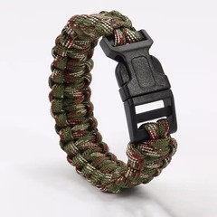 Outdoor Adjustable Paracord Survival emergency Rope Bracelet