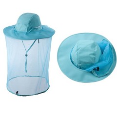 Head Netting Mosquito Net Hat Beekeeper Bee Veil Hat Bug Face Cover Netted Fi…