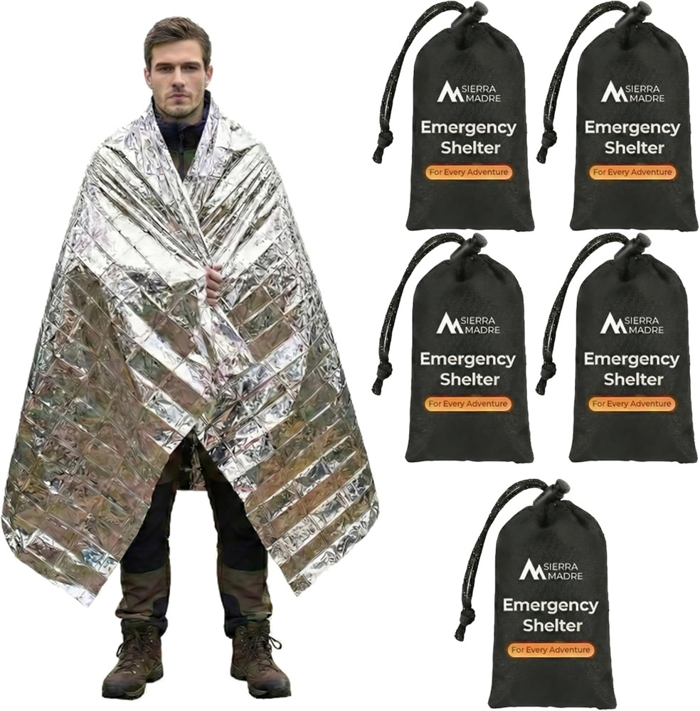 Survival Mylar Thermal Blanket – Waterproof, Ultralight, Retains 90% Heat