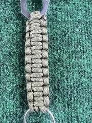 Green Paracord Keychain Lanyard with Carabiner & Can & Bottle Opener 4 in