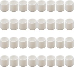 32PCS 0.75″ White Rubber Chair Leg Caps Furniture Floor Protectors | 19mm Round