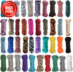 40 Color 550 Paracord Cord 10FT Survival Craft Kit Bracelet Lanyard US