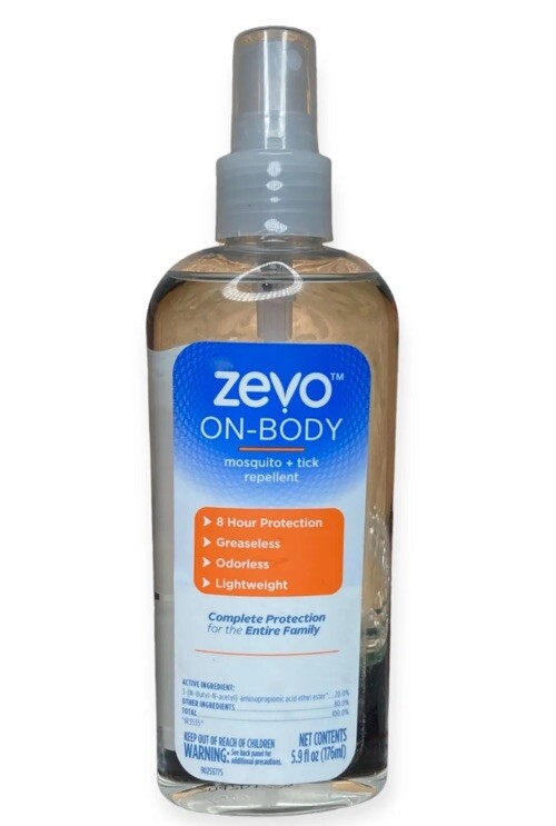 (1) Zevo On Body Mosquito & Tick Repellent Bug Spray 5.9 fl. oz –