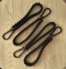 4 PK 550 Paracord 12″ Utility Strap/Hanger – BLACK