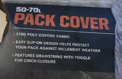 Field & Stream 50-70L Pack Cover 210d Poly Oxford Fabric Easy Slip-On Design