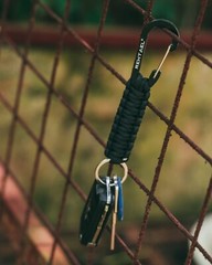 4 Pack Military Paracord Lanyard Keychain w/ Carabiner Survival Tactical 350LB