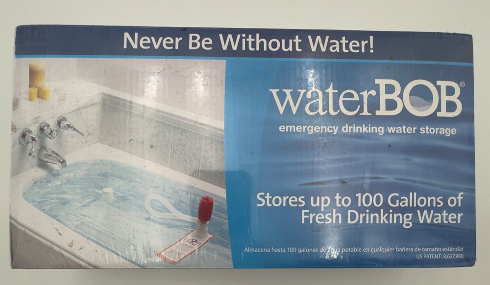 WaterBOB 100 Gallon Emergency Water Storage Bladder Kit NEW Factory Sealed