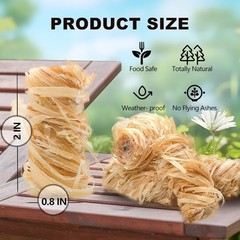 Compact Natural Fire Starters (110 Pcs) for Charcoal Grill & Indoor Fireplaces