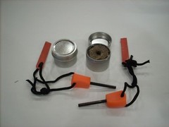 Fire Starter, waxed jute, prepper, bug out, survival, emergency, Fire Tin