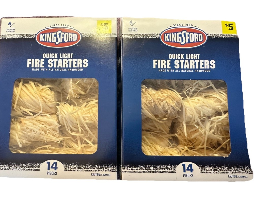 Fire Starters Kingsford 2 Pk Bundle Natural Hardwood