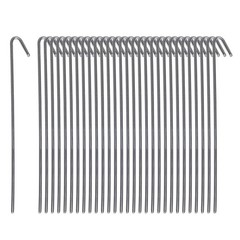 Pinnacle Mercantile 30 Pack Tent Stakes Metal Garden Edging Fence galvanized
